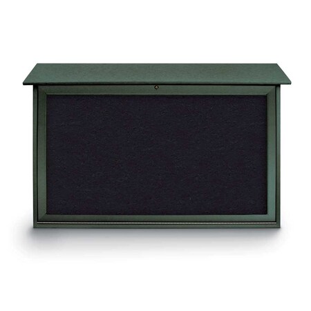 United Visual Products Indoor Enclosed Combo Board, 42"x32", Bronze Frame/Green & Apricot UVCB4232BZ-GREEN-APRICOT